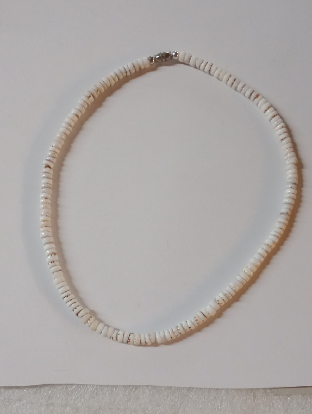 Vintage Puka Tiger Shell Necklace #A480
